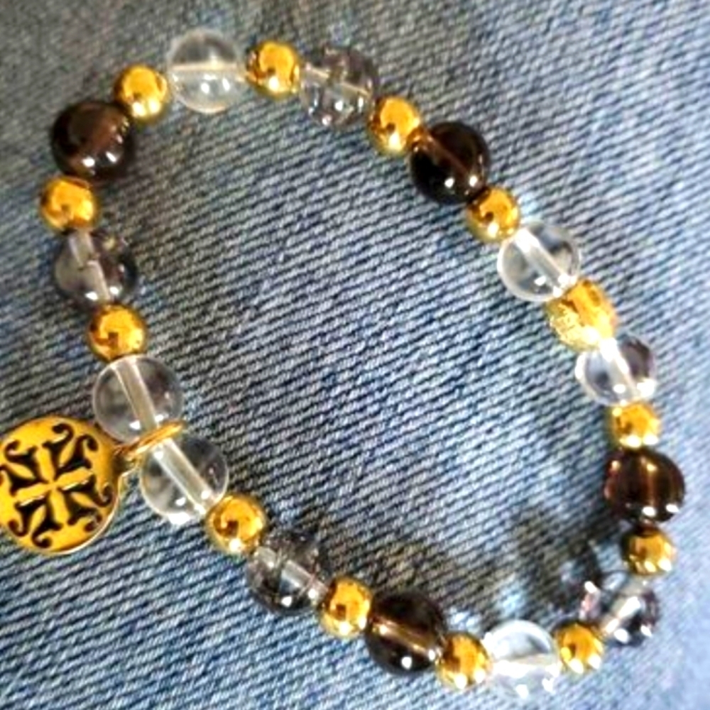 RUSTIC CUFF BEADED *NEVER WORN"